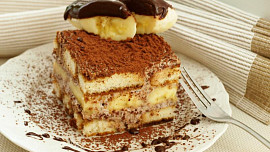 Banánové (pseudo) tiramisu s krémem stracciatella