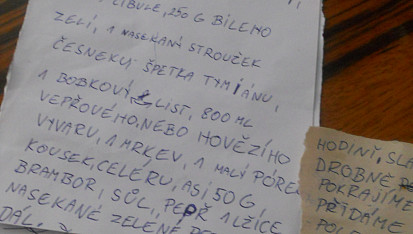 Fazolová polévka se zelím pro Michalku