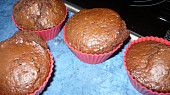 Jemné čokoládové muffiny