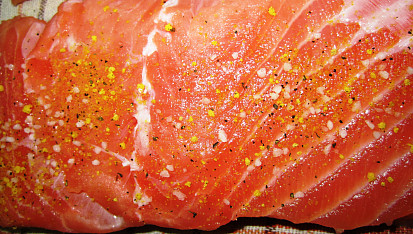 Losos na másle s citronovým pepřem, Losos na másle s citronovým pepřem
