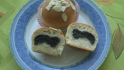 Makové muffiny s mandlemi