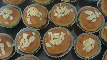 Makové muffiny s mandlemi