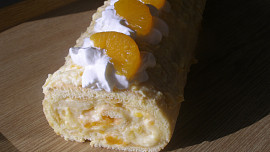 Mandarinková roláda bez mouky