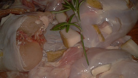 Naložený králík na medové hořčici a na smetaně