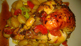 Pečené  minikuřátko  na bylinkách s citrónovou chutí