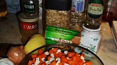 Polévečka s čočkou jako řemen, ingredience...