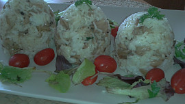 Rizoto s hlívou ústřičnou, se žampionky, bylinkami a sýrem