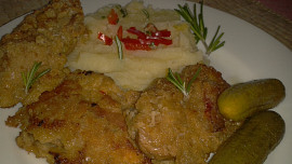 Šťavnaté a chutné řízečky  z býčích žláz