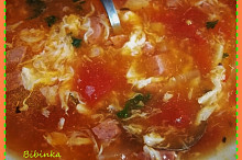 Tomatová česnečka-detail