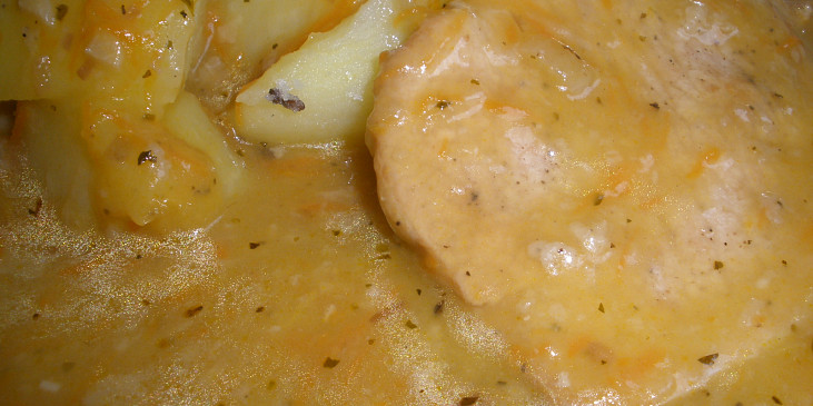 Vepřové plátky s česnekem a majoránkou (moooc dobré)