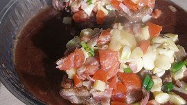 Zapečená krkovice na víně