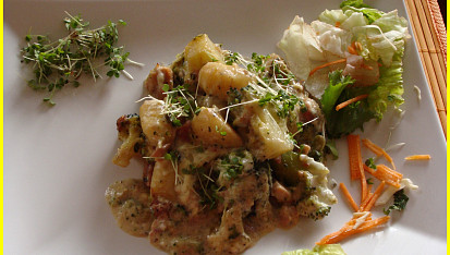 Zapečené gnocchi s brokolicí a sýrem