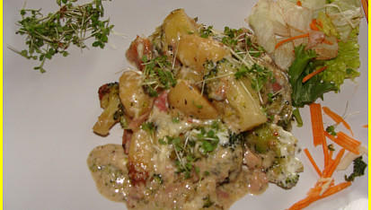 Zapečené gnocchi s brokolicí a sýrem