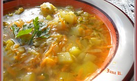 Zeleninová polévka bez zasmažení