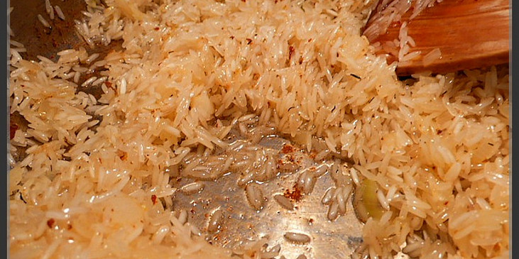 osmažení rýže