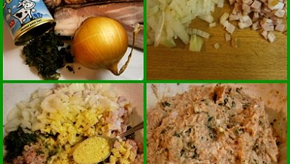 "Anglické" závitky ve "valašských" bramborách, suroviny na závitky