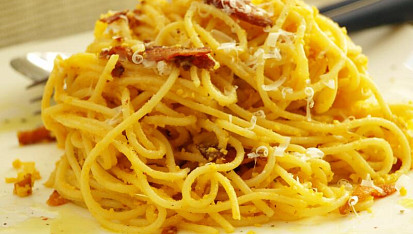 Autentické špagety carbonara podle Emanuela