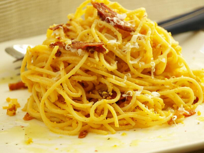Autentické špagety carbonara podle Emanuela