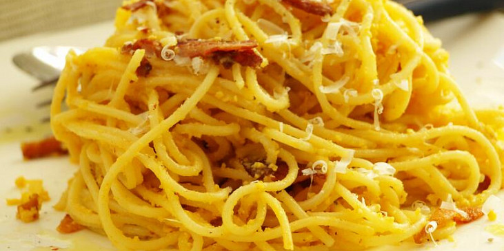 Autentické špagety carbonara podle Emanuela