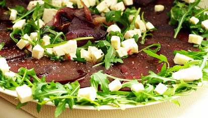 Carpaccio z pečené červené řepy