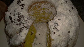 Jablíčkovo-brusinkovo-kokosová bábovka