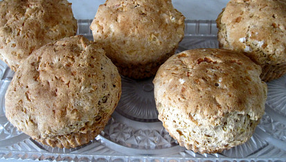 Jablkovo-skořicové muffiny bez lepku, mléka a vajec