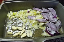 cibule a česnek