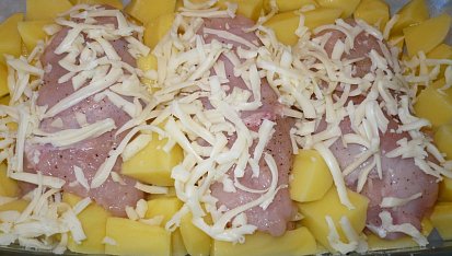 Kuřecí rolky pečené s bramborami - dietní