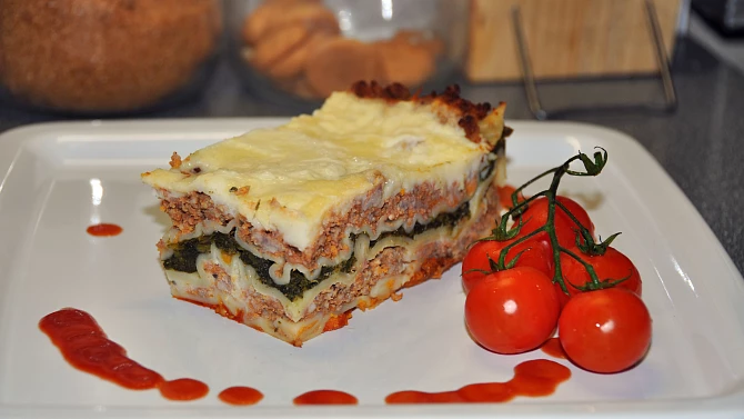 Lasagne se špenátem (2)