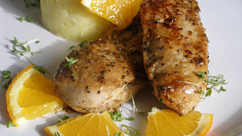 Marinovaná pomerančová kuřecí prsa