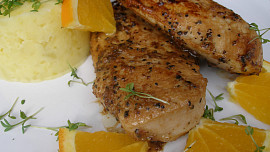 Marinovaná pomerančová kuřecí prsa