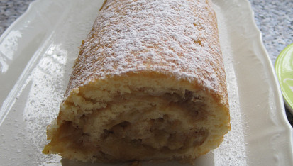 Obrácená jablková roláda