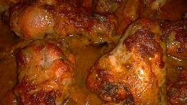 Ostřejší kuřecí  křidélka a paličky se zázvorovo -Tandoori marinádou