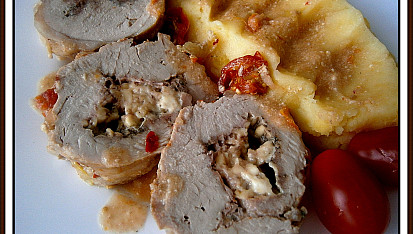 Pikantní "papiňáková" vepřová roláda v alobalu