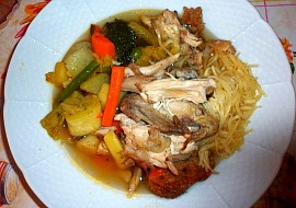 Poulet au pot (Kuře v hrnci)