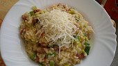 Risotto se sušenými rajčaty a pórkem