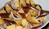 Rozmarná krkovička na citronu a pomeranči s pečenými brambory