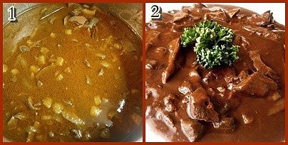Slezinkový guláš s hlívou ústřičnou, 1.hrnec ochladíme,otevřeme,vmícháme rozmíchaný fix goulash a provaříme 10minut4.dochutíme a můžeme podávat