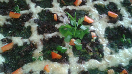 Špenátové houby za mřížemi