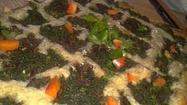 Špenátové houby za mřížemi