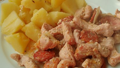 Vepřové nudličky na hořčici, Vepřové nudličky na hořčici