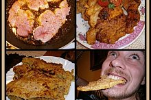 večerní pokračování s masem z vepřového plecka