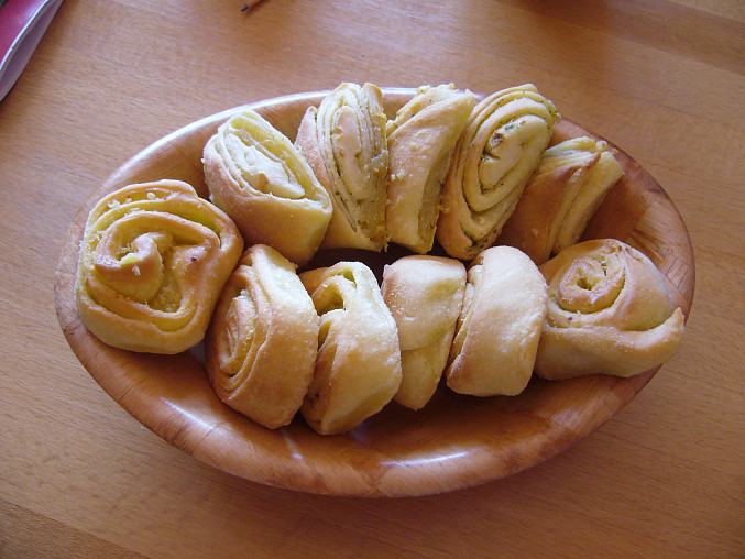 Jugoslávské česnekové koláčky