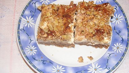 Kakaové jablkové řezy s tvarohem, Kakaové jablkové řezy s tvarohem