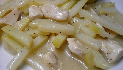 Kuřecí nudličky s kedlubnami