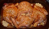 Marinované kuře s pečeným česnekem