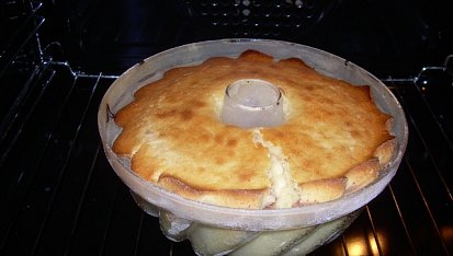 Medová bábovka moje, v troubě