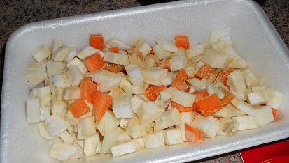 Mletý jelení steak se zeleninou
