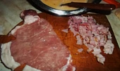 Nedělní řízky utajené v omeletách, suroviny ...