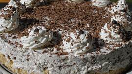 Nepečený Stracciatella dort